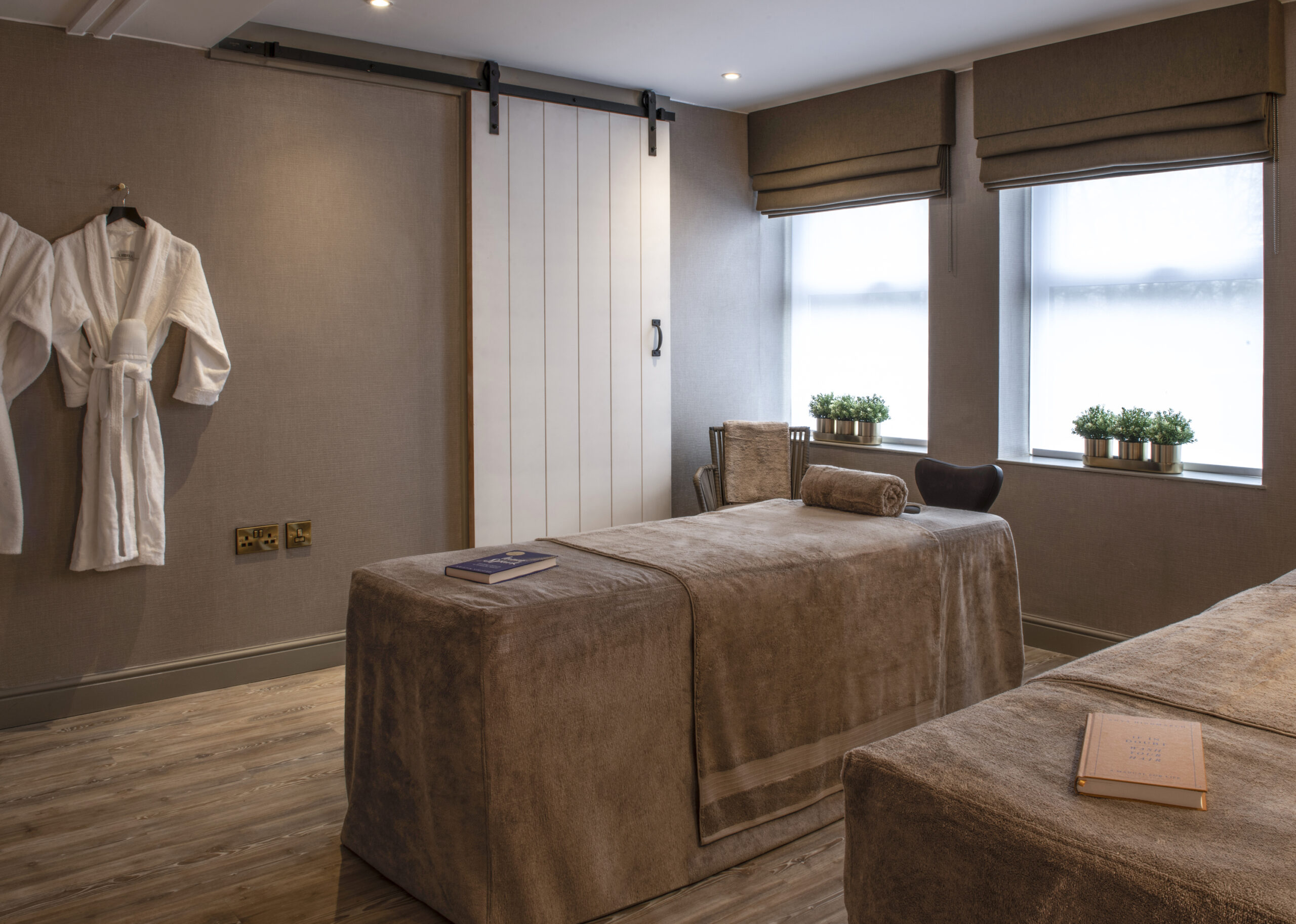 Picture of a treatment room at the H Spa at Horwood House Hotel