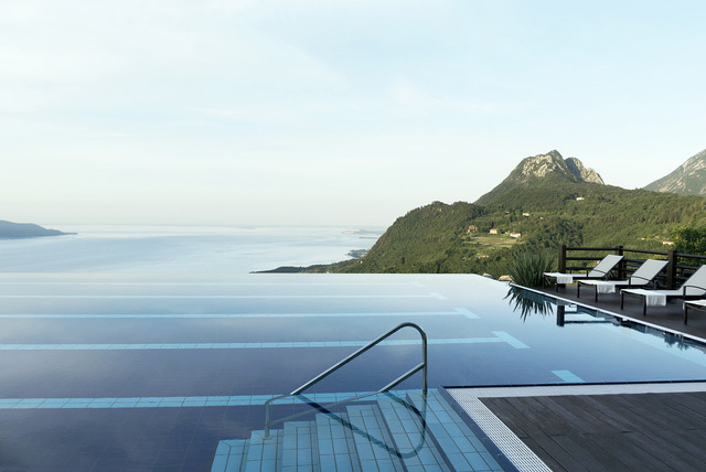 Lefay Resorts infinity pool with view