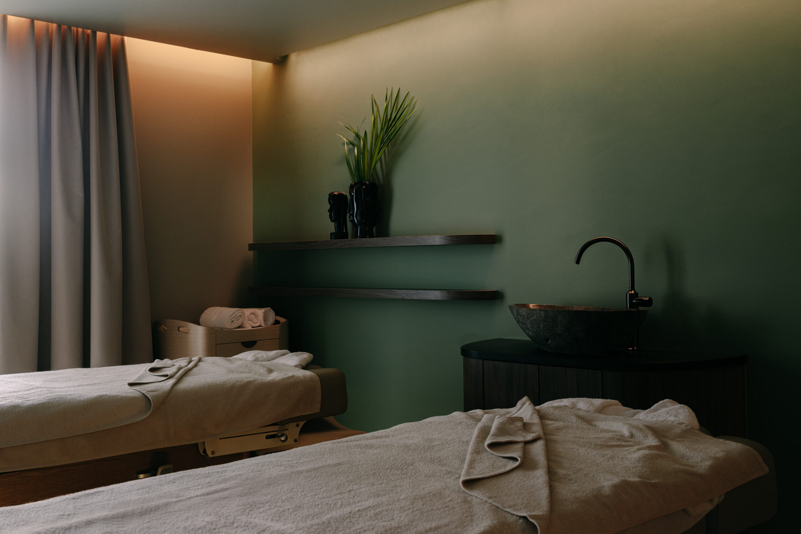 A spa treatment room at Villa Belle Plage