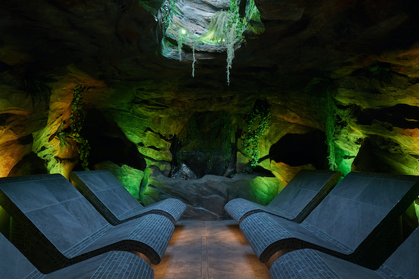 cave-like steam room in a spa