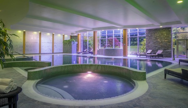 indoor swimming pool and jacuzzi