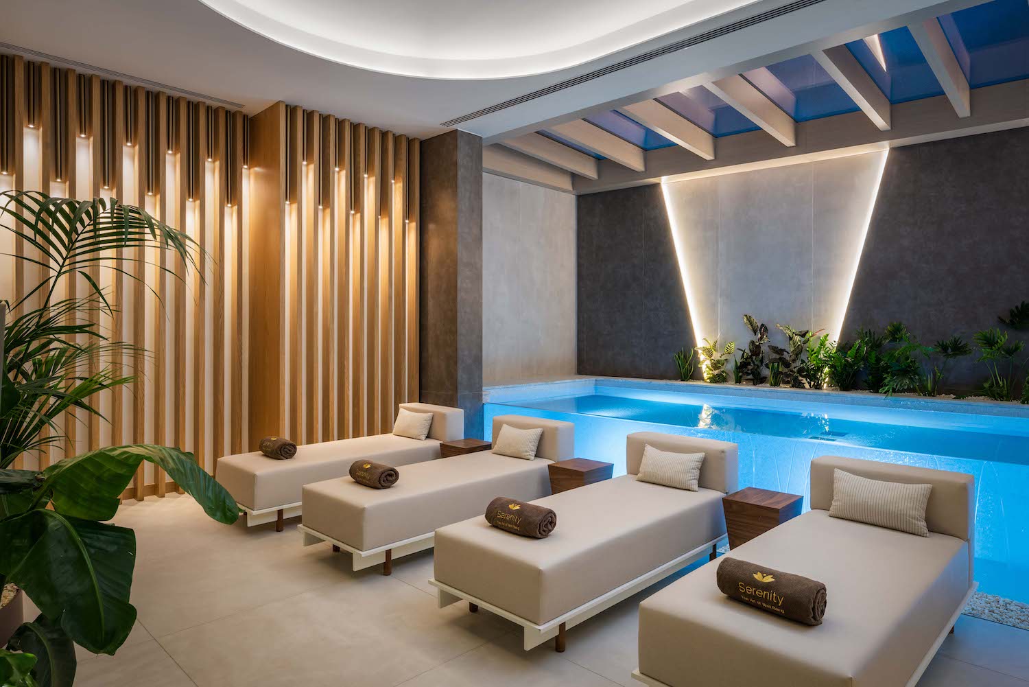 Indoor Pool at serenity spa hyatt regency lisbon