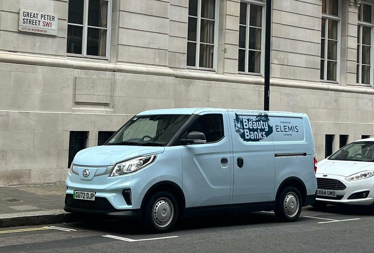 Van parked on London street