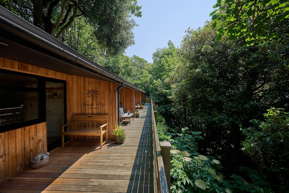 A treetop spa in the woods