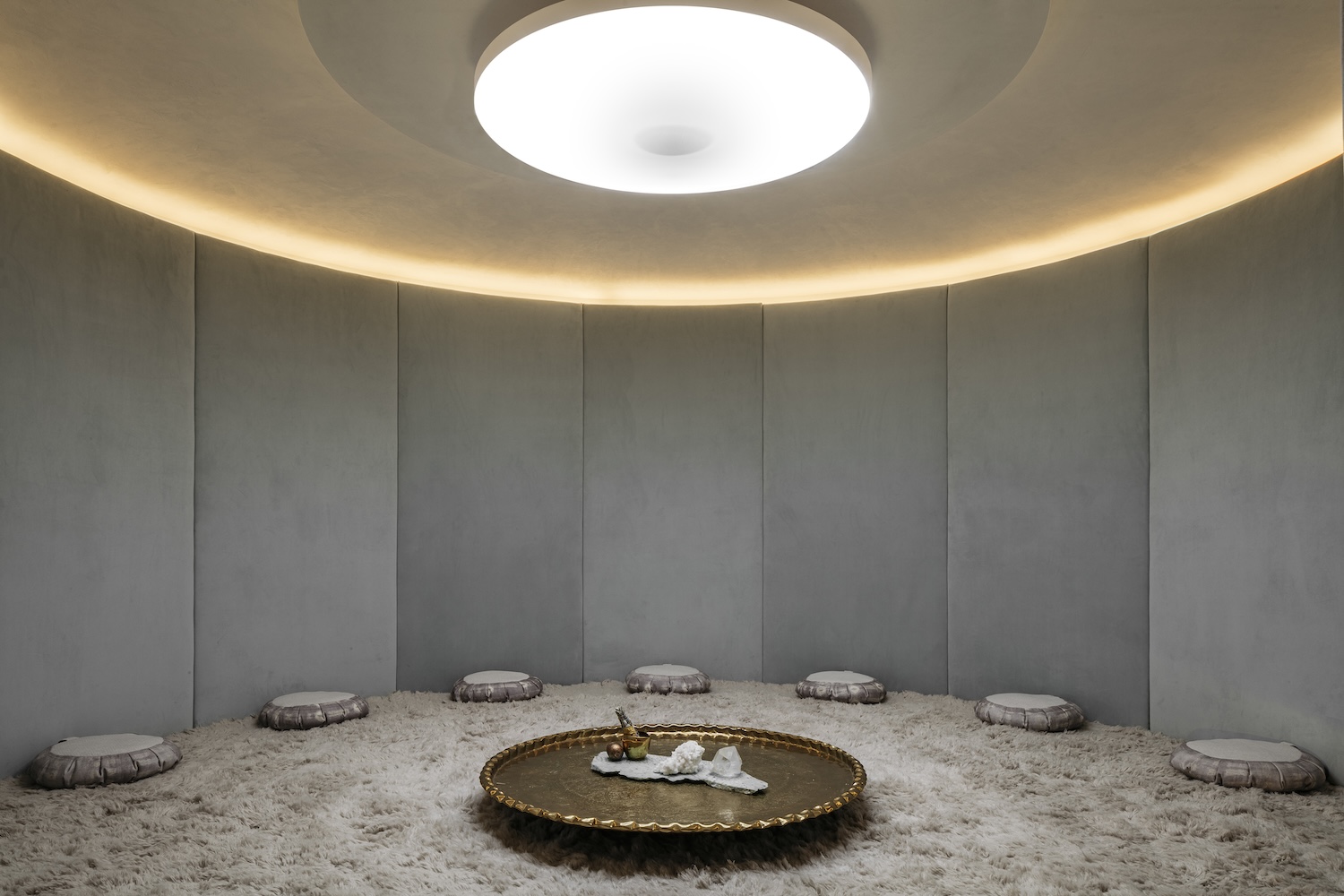 A meditation dome in a high end health club