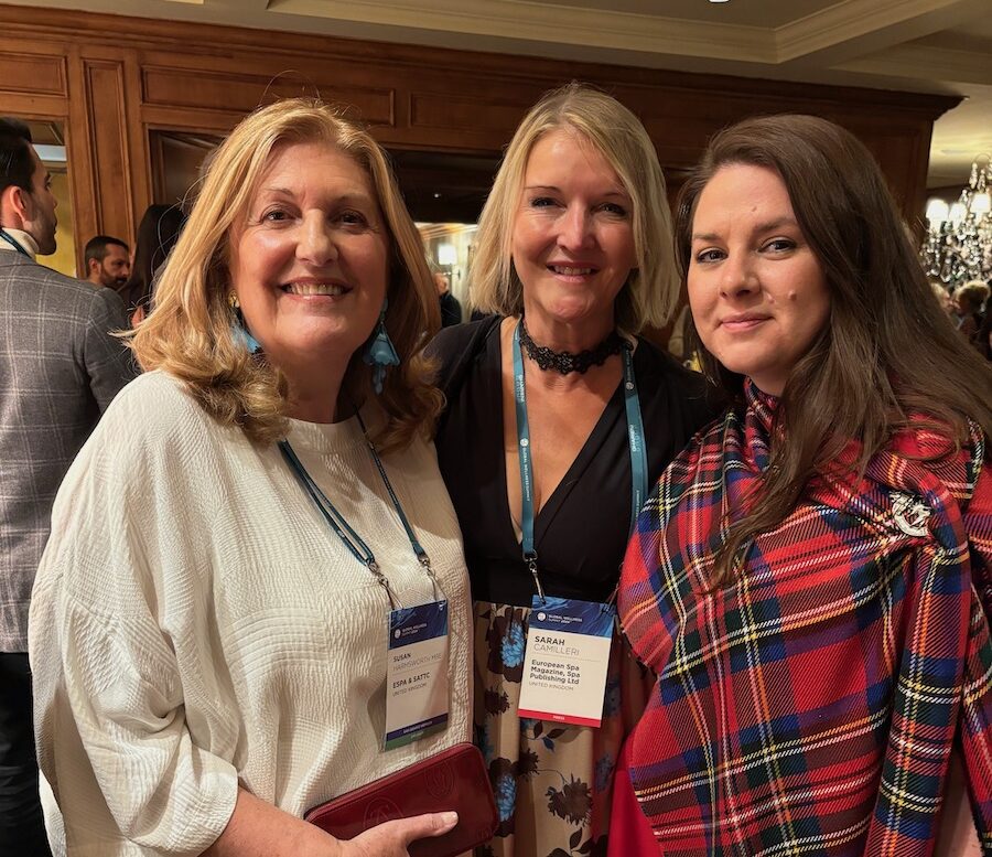 Sue Harmsworth Sarah Camillieri and Kerri Turpin at Global Wellness Summit