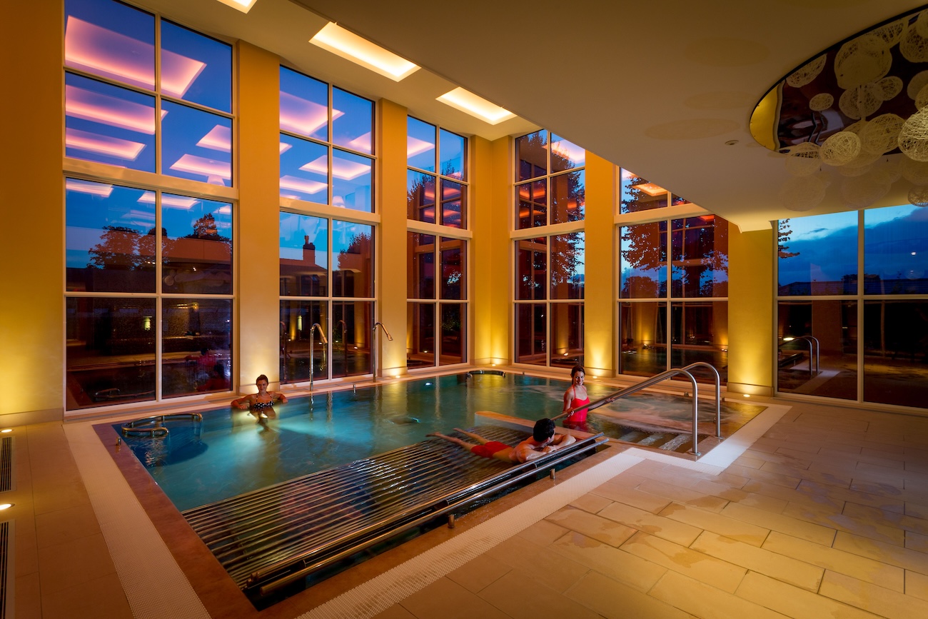 a hydrotherapy pool in a spa