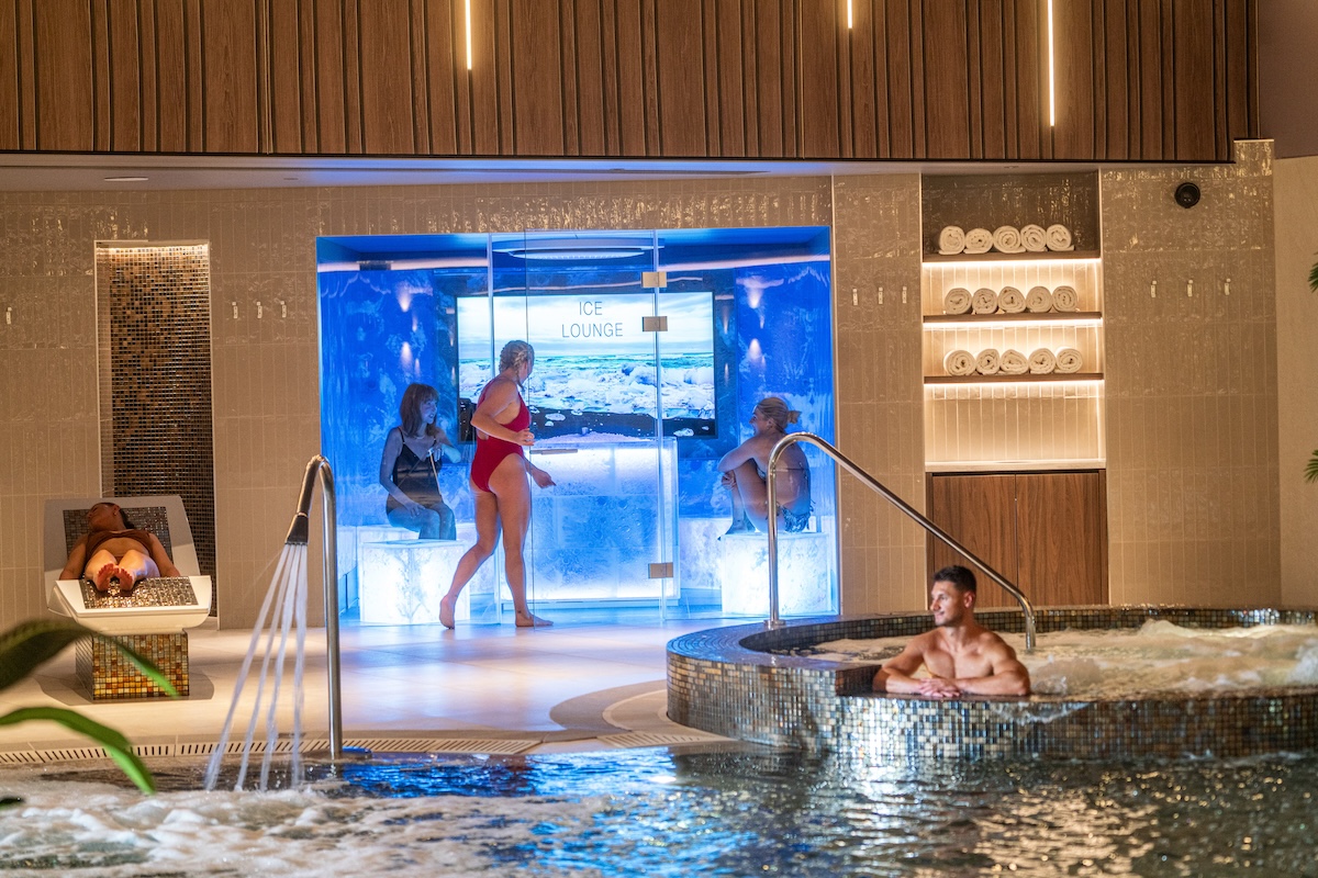 An ice lounge in a spa