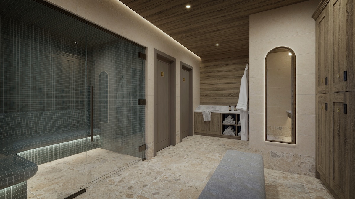 a Spa Changing area with steam room