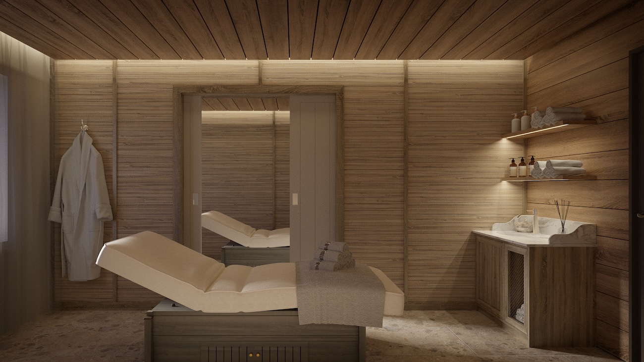 A Spa treatment room