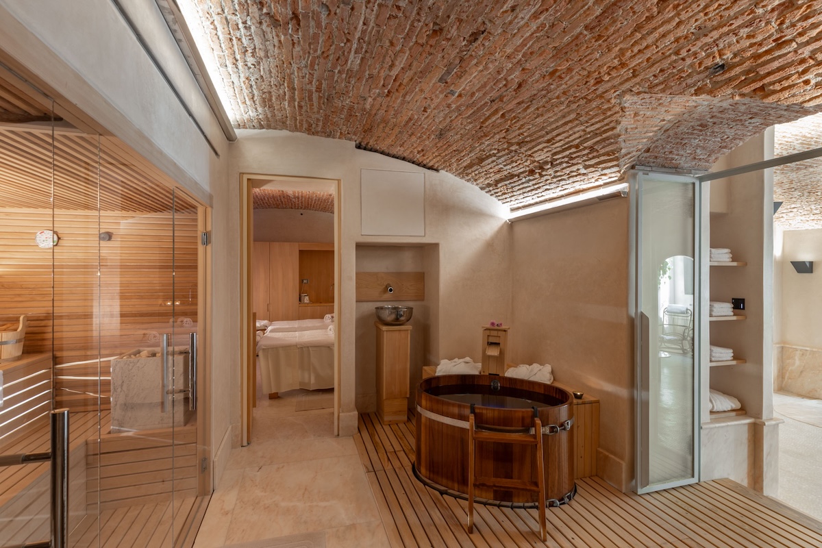 Inside a high end spa