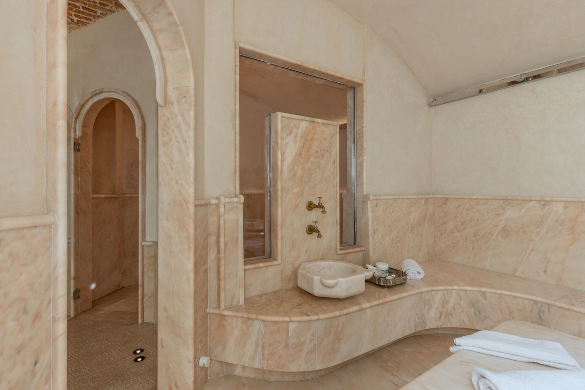 A hammam area in a spa