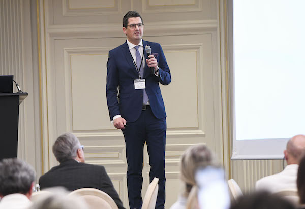Caspar C. Wesener speaks in Paris