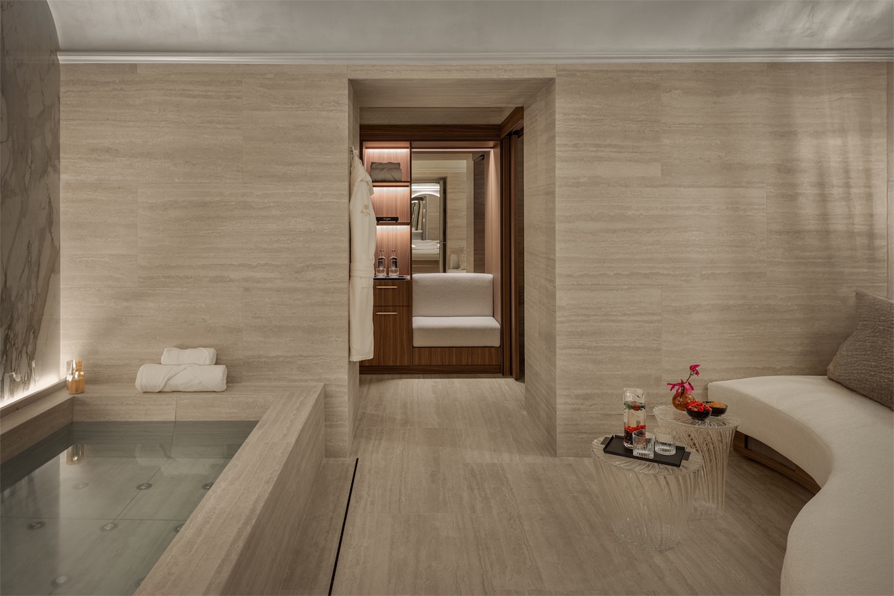 Spa pool in a spa treatment room