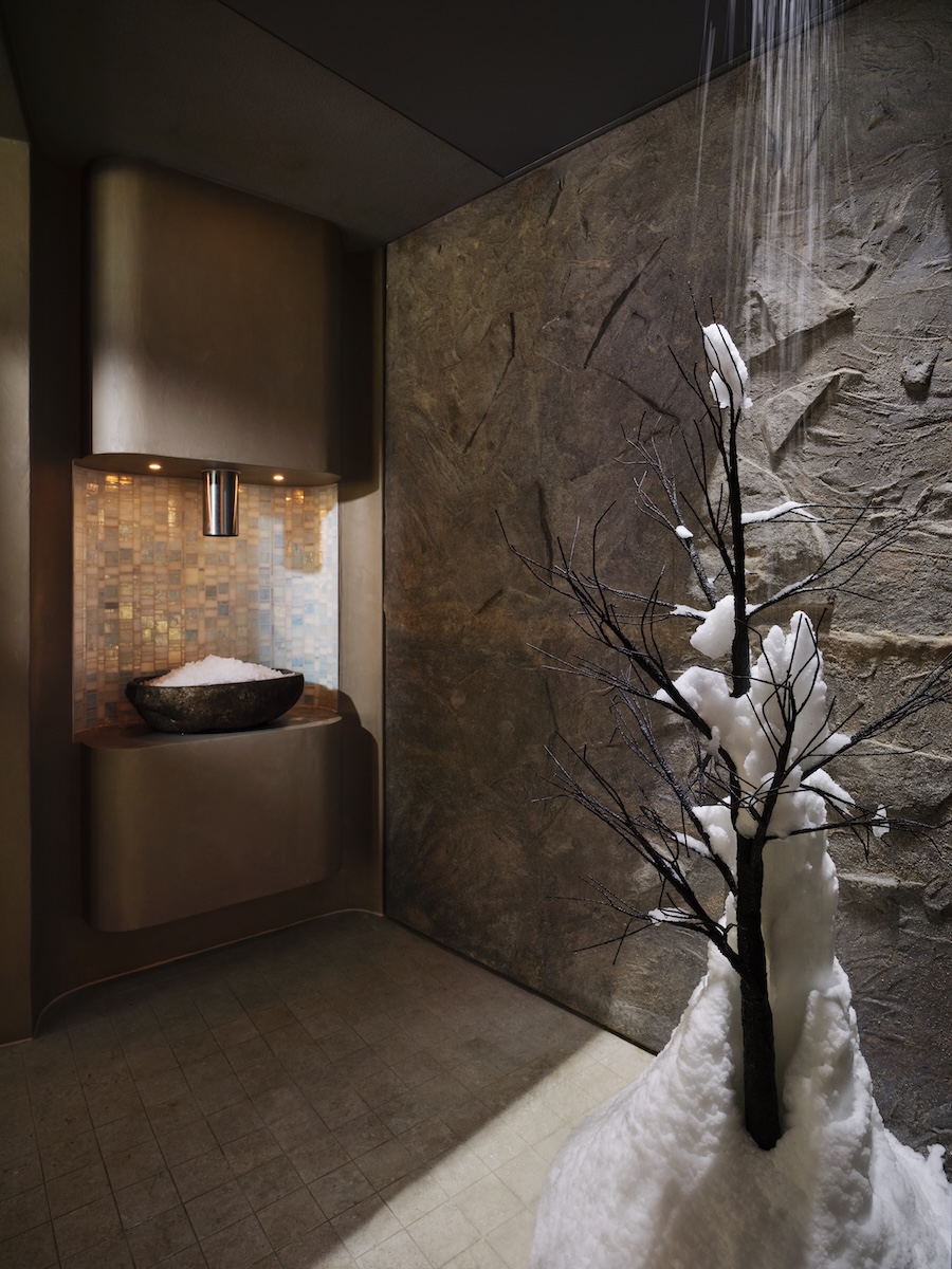 A snow room in a spa
