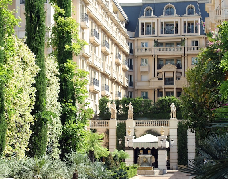 The exterior of a grand belle epoque hotel