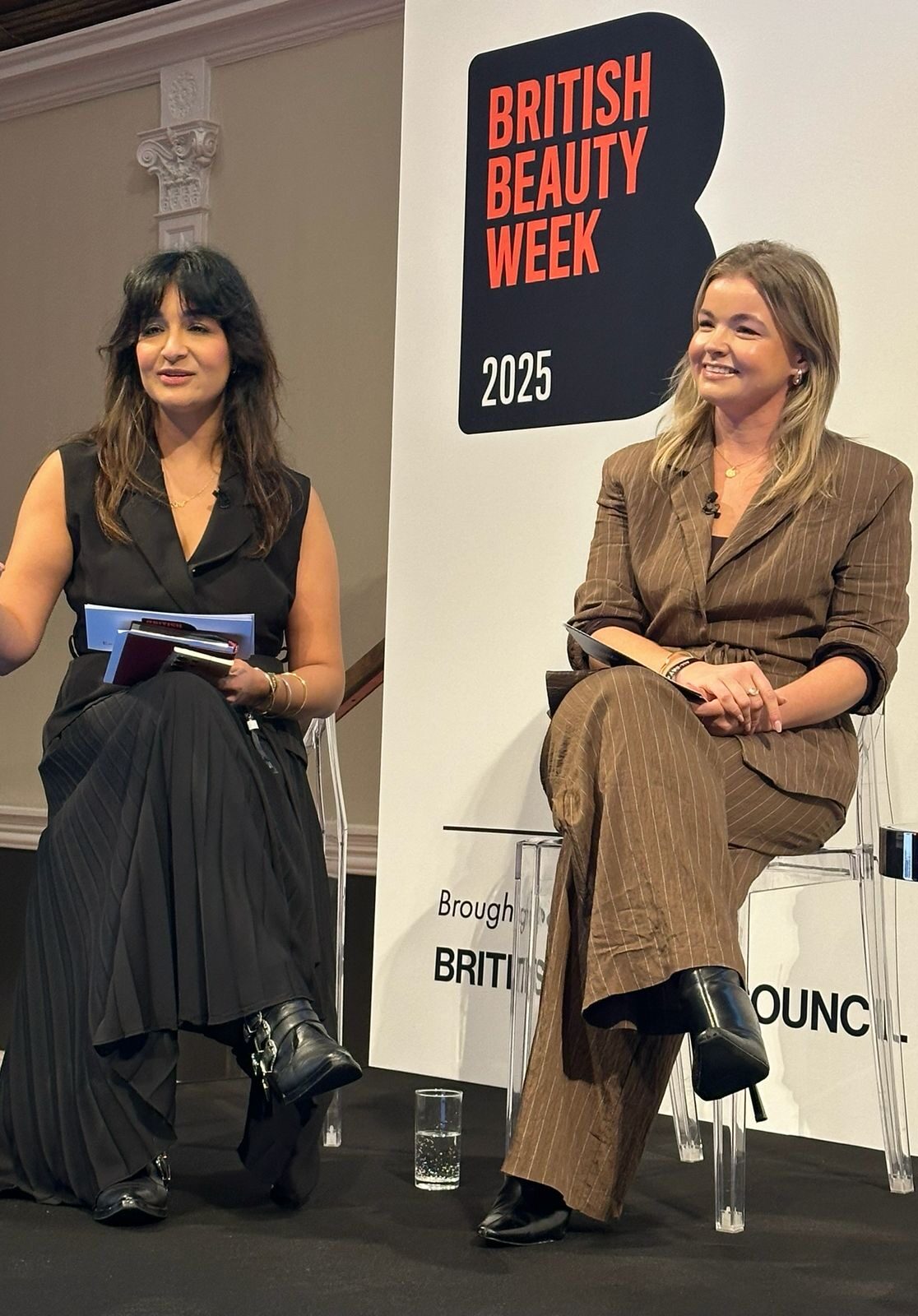 Sonia Haria and Grace Vernon at British Beauty Week