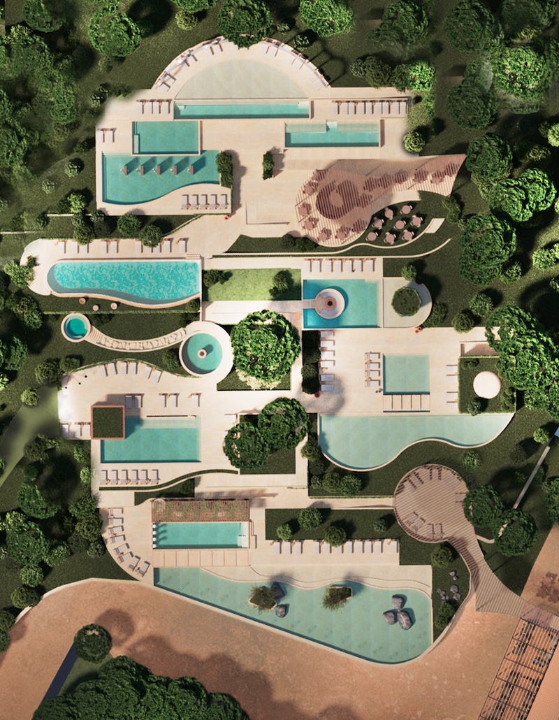Studio Apostoli shares designs for new Italian thermal park