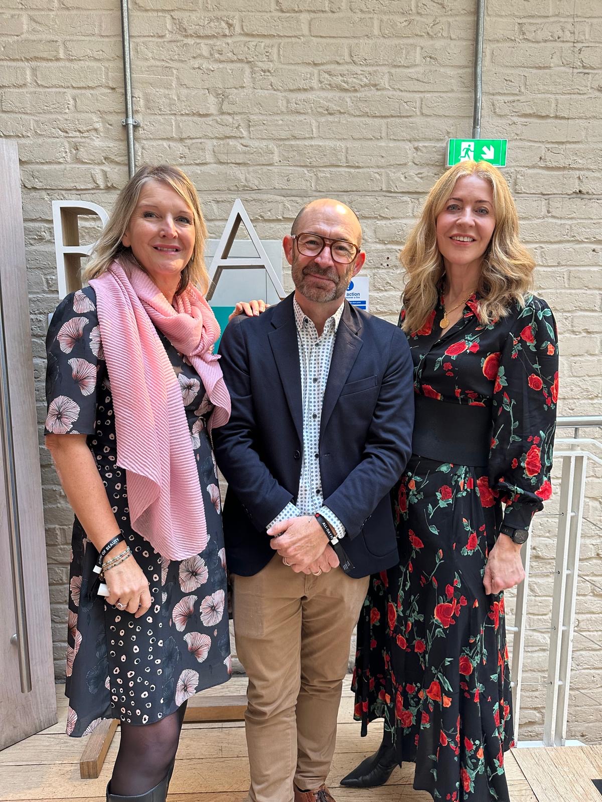 Sarah Camilleri, Mark Smith and Alice Hart Davis