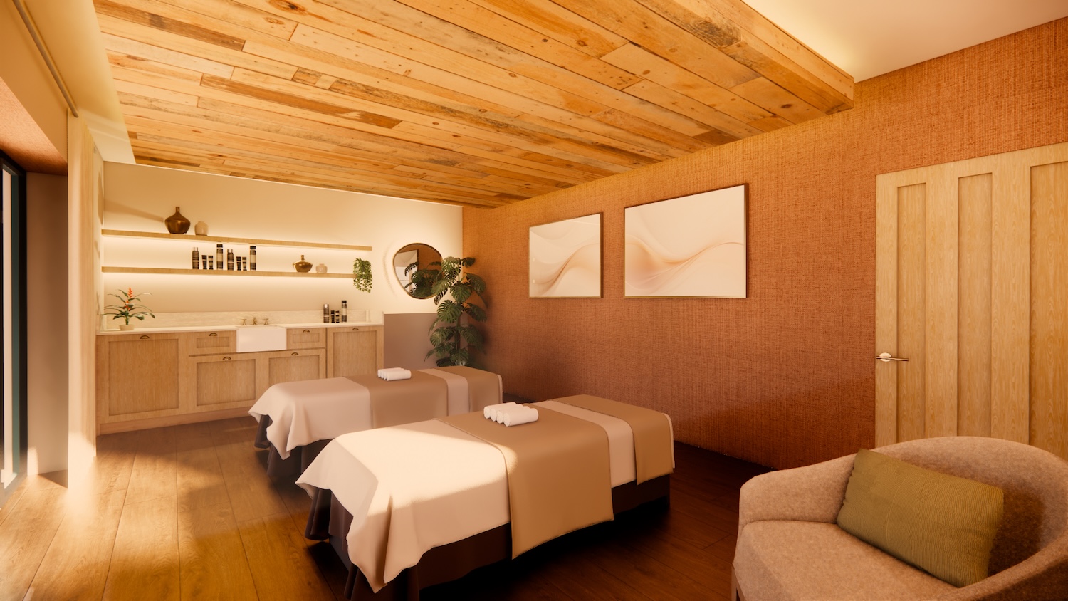 Double Treatment Room in a spa