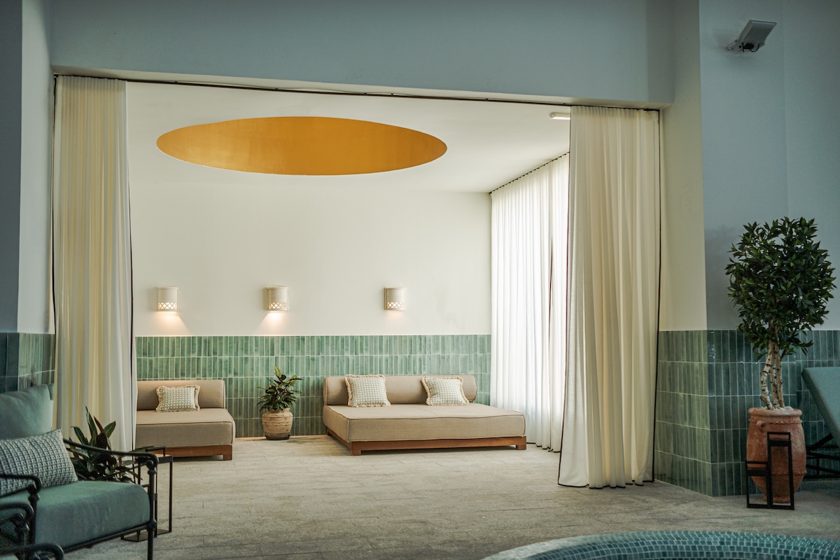 Spa loungers in a luxury spa