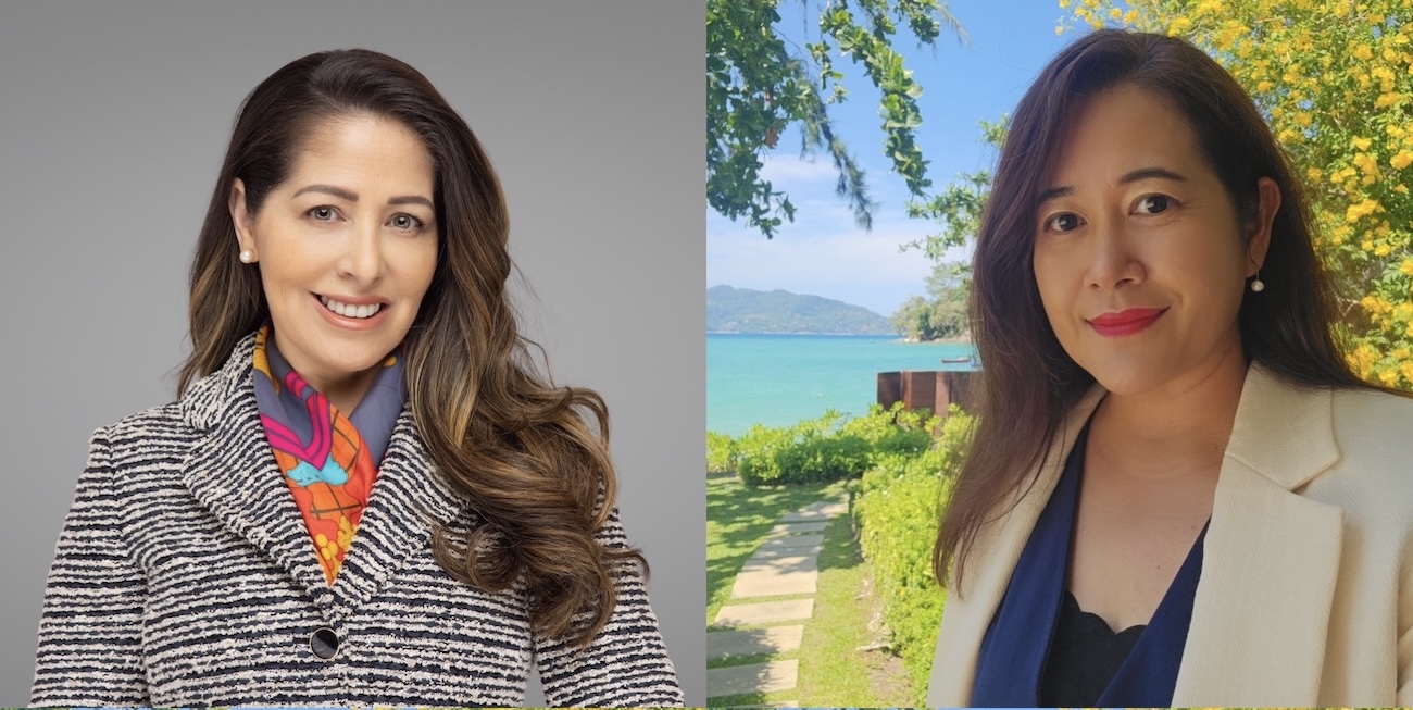 Side by side headshots of two women