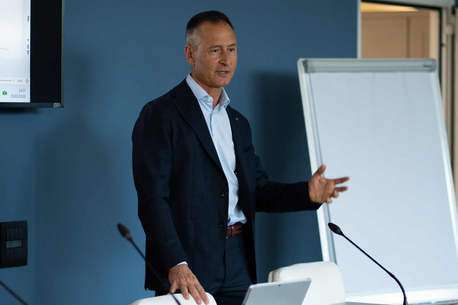 Myrtha Wellness, the CEO, Roberto Colletto welcomed delegates