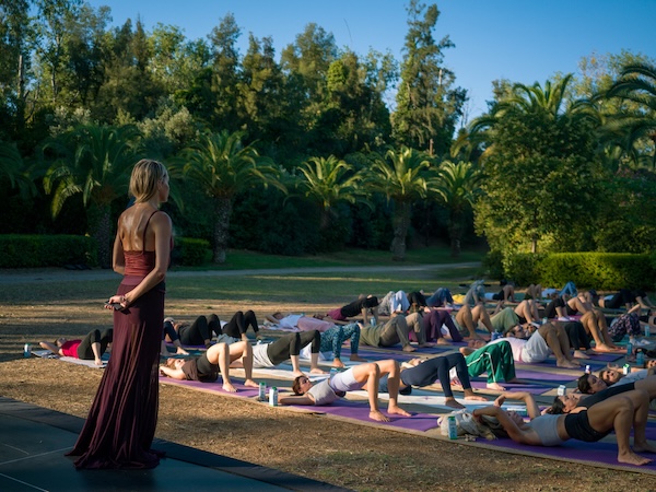 Euphoria Retreat Wellbeing Festival group session