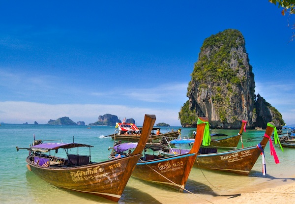 Image of fishing boats in Phuket, Thailand