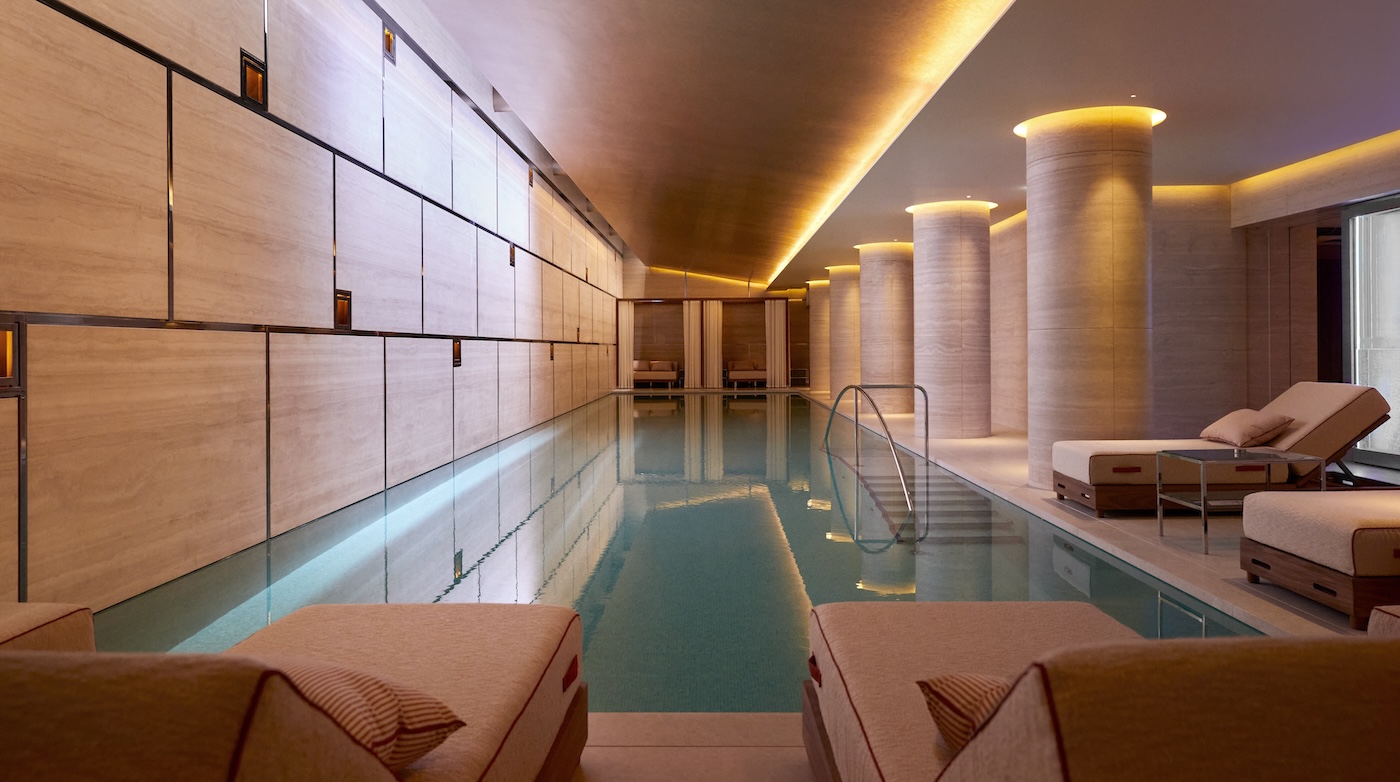 an underground swimming pool