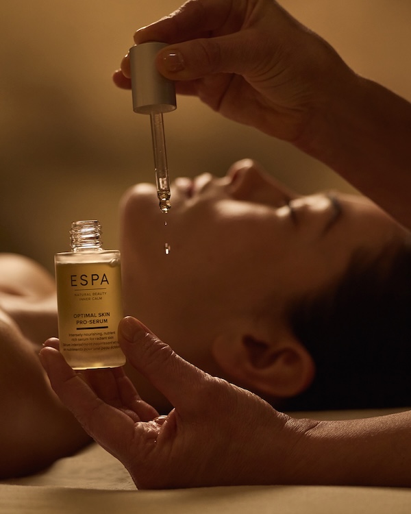 ESPA Facial conducted at a luxury spa