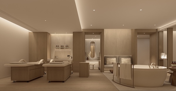 Interior of a luxury spa treatment room in Thailand