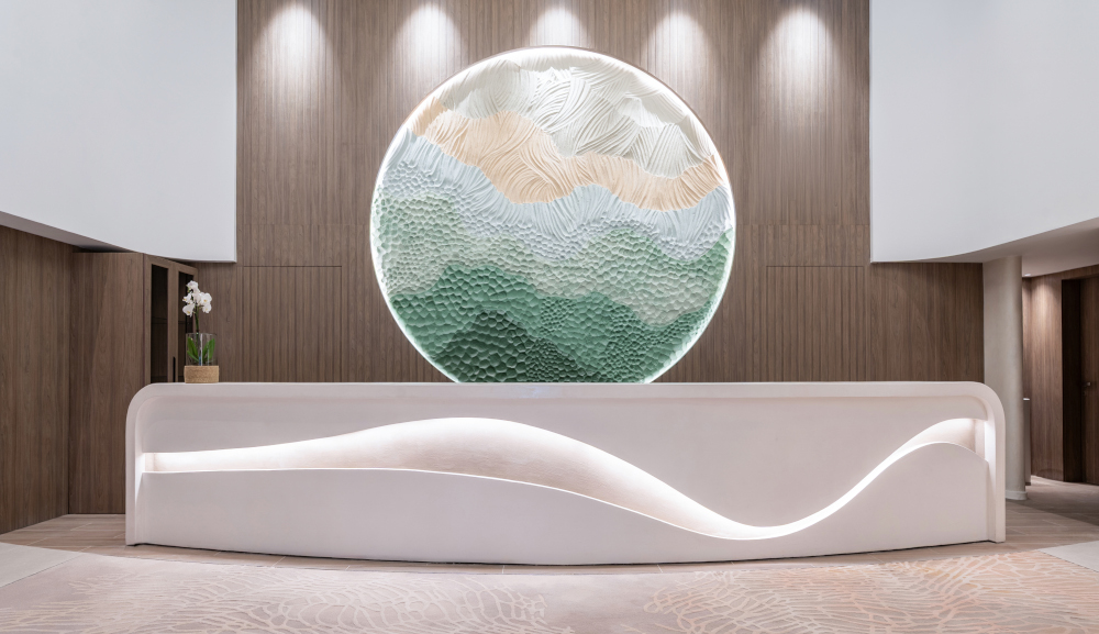 Spa reception area