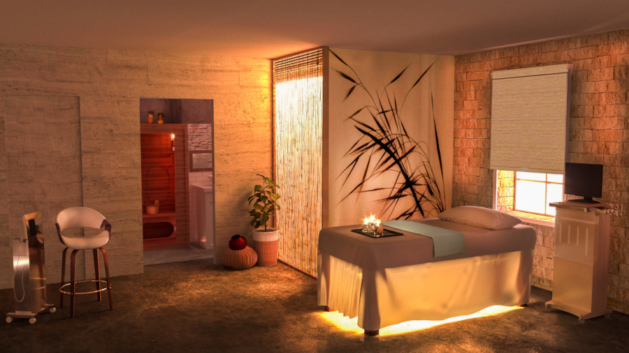 a spa treatment room