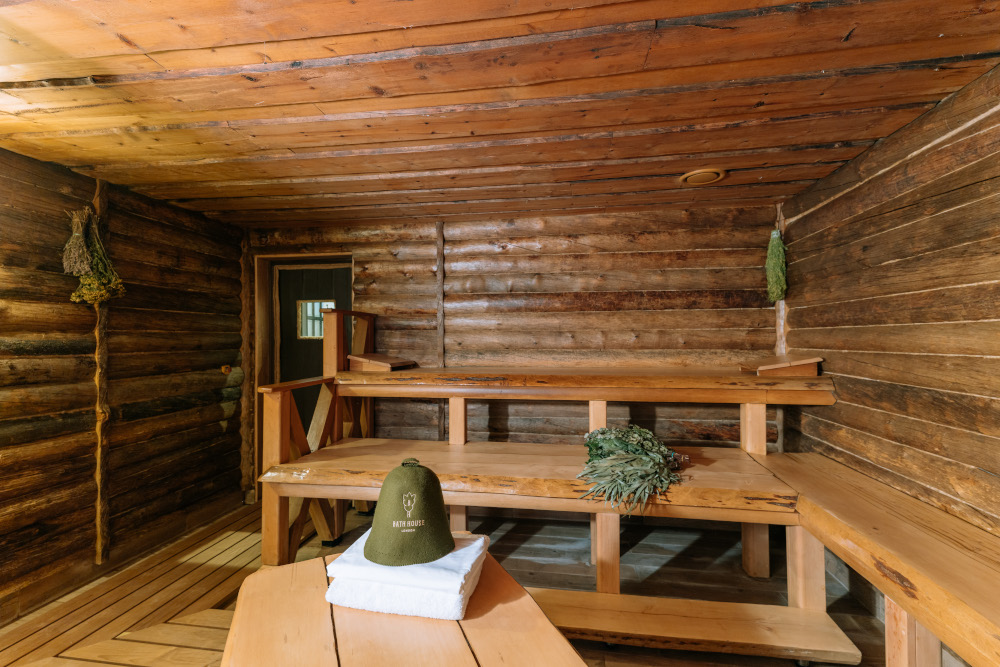 A banya wooden sauna