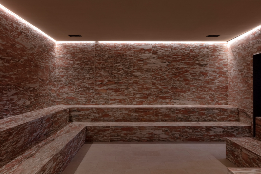 a hammam in a spa
